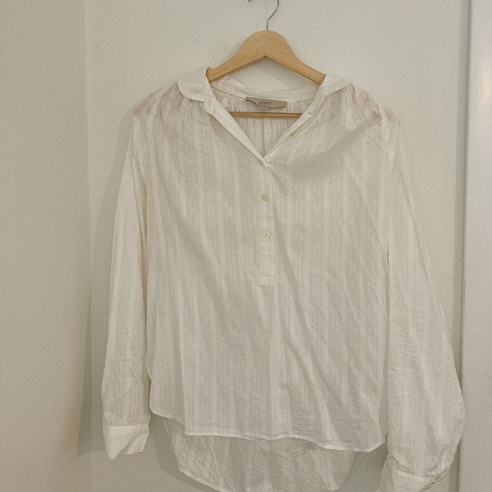 White LOFT Blouse